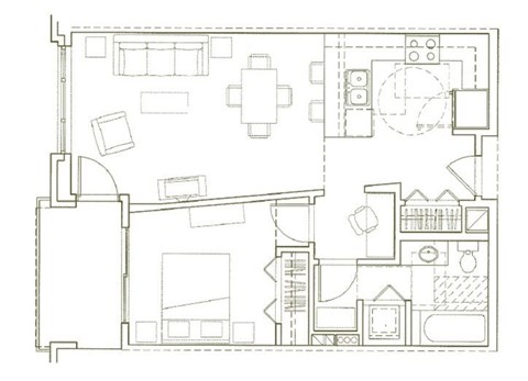 Eden Hill Apartments in Seattle, Washington A4 Floor Plan